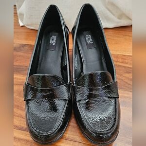 Jones New York Cypress Patent Black Women's Loafers sz 7.5